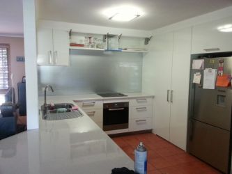 Painted Glass Splashback