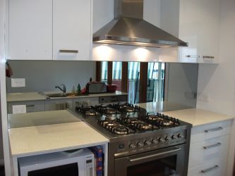 Painted Glass Splashback